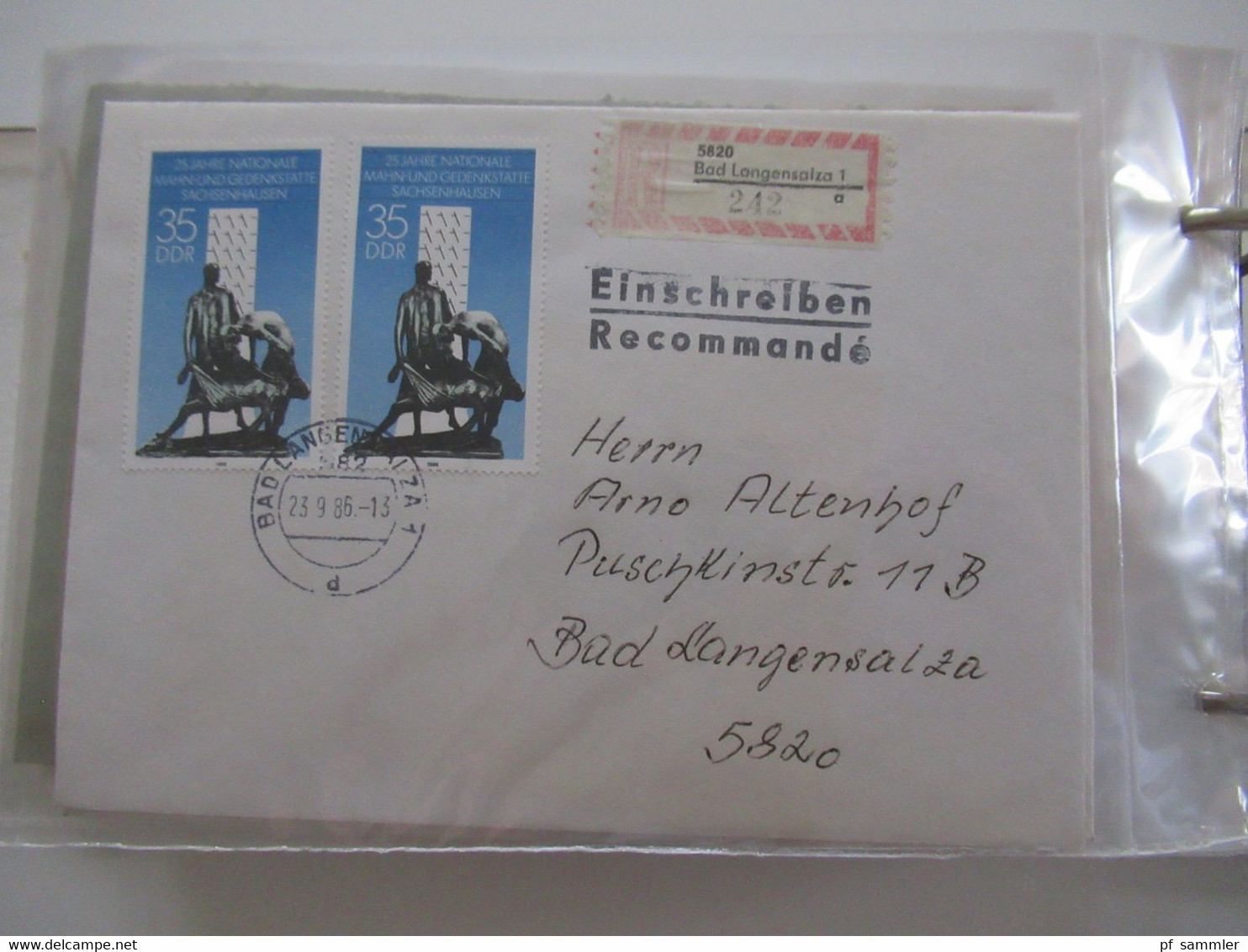 DDR Belegeposten ab 1958 - 80er Jahre NUR Einschreiben / Wertbriefe und bessere Verwendungen! Stöberposten / 90 Belege