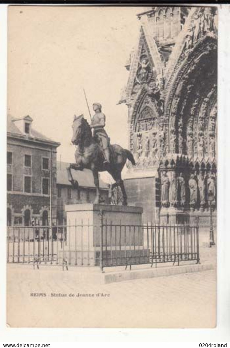 CPA  France 51 - Reims - Statue De Jeanne D'Arc : Achat Immédiat - Histoire