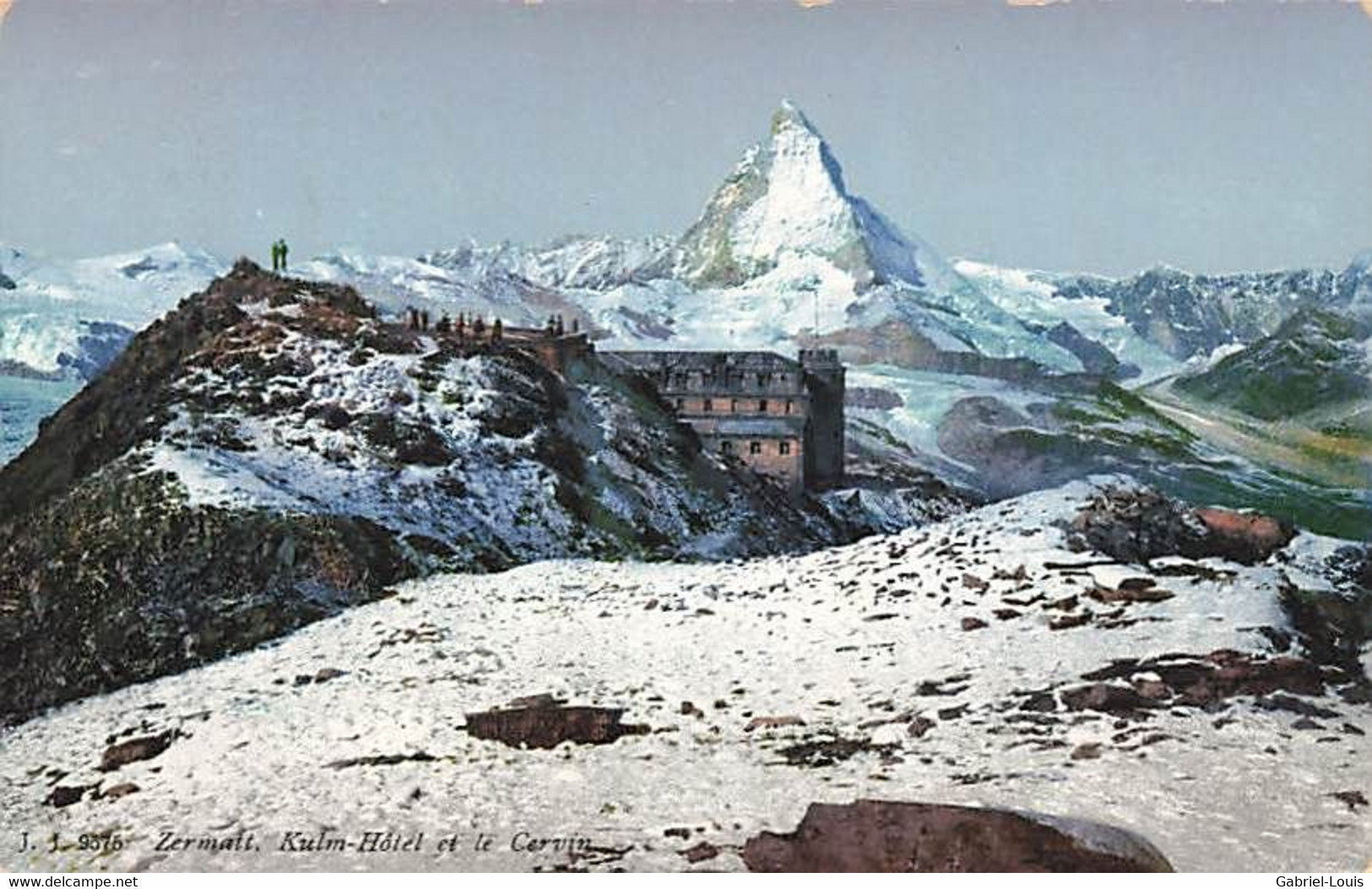 Zermatt Kulm Hôtel Et Le Cervin Matterhorn 1913 - Zermatt