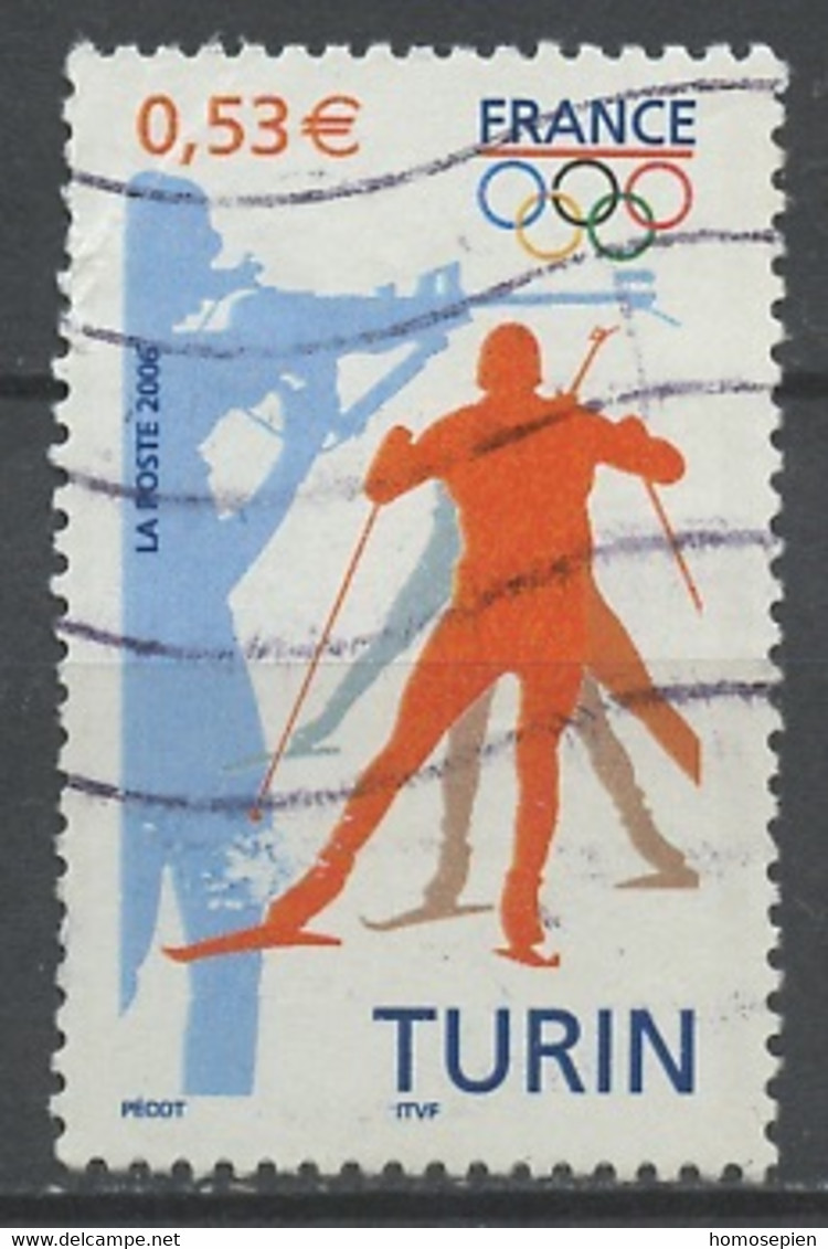 JO Turin - France - Frankreich 2006 Y&T N°3876 - Michel N°4040 (o) - 0,53€ Biathlon - Invierno 2006: Turín