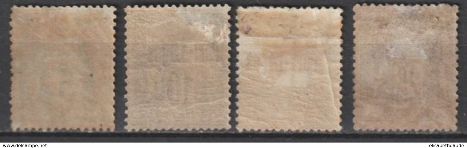 PORT LAGOS - 1893 - YVERT N° 1/4 * MH CHARNIERE ASSEZ FORTE - COTE = 335 EUR. - Unused Stamps