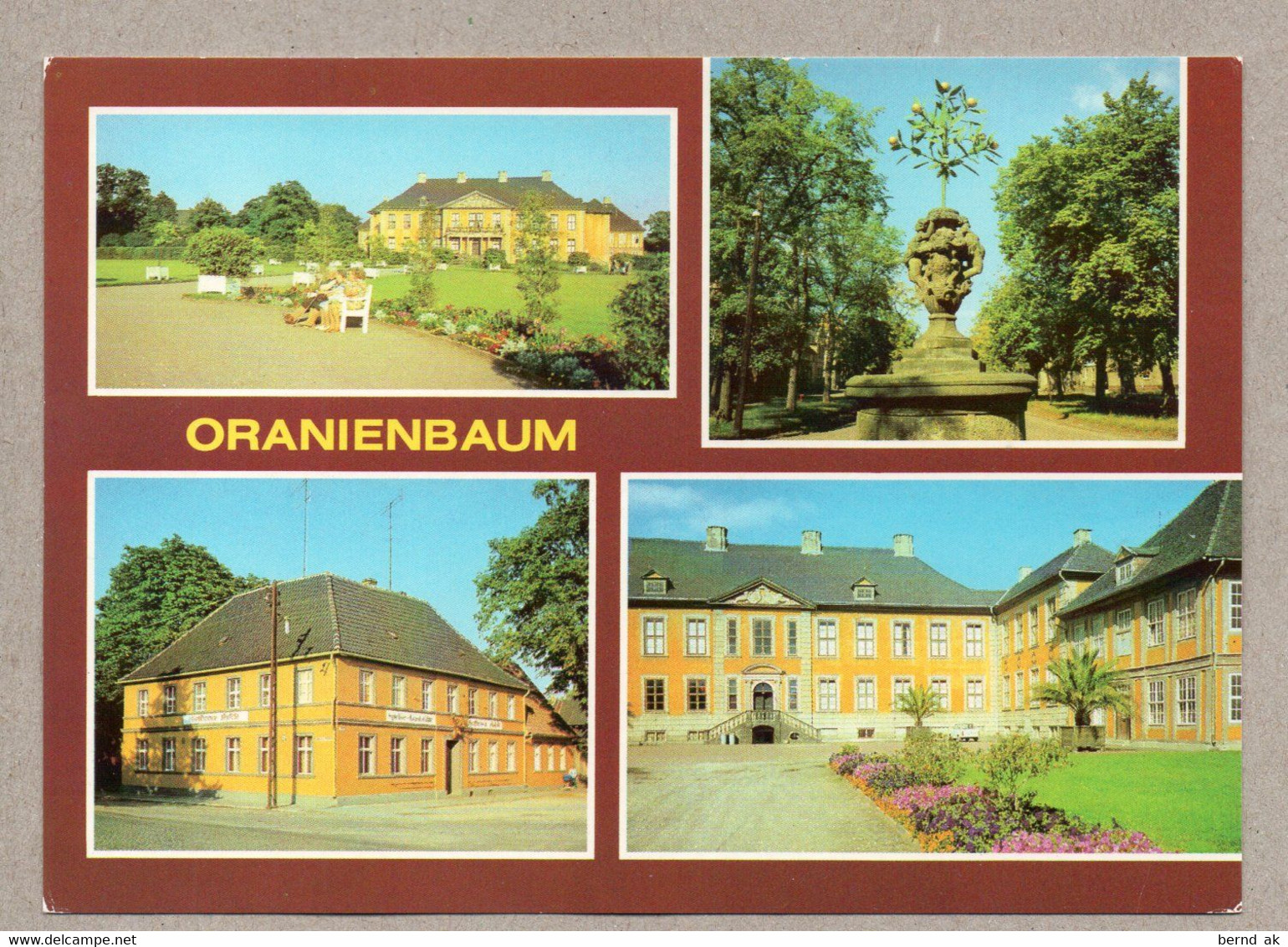 A5110} BRD (DDR) - AK (nicht Gelaufen): Oranienbaum - Oranienburg