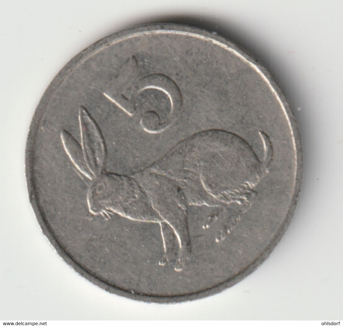 ZIMBABWE 1990: 5 Cents, KM 5 - Zimbabwe