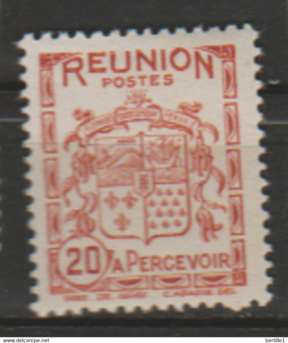 REUNION             N° YVERT  TAXE  19   NEUF SANS CHARNIERES  (NSCH 01/21) - Timbres-taxe