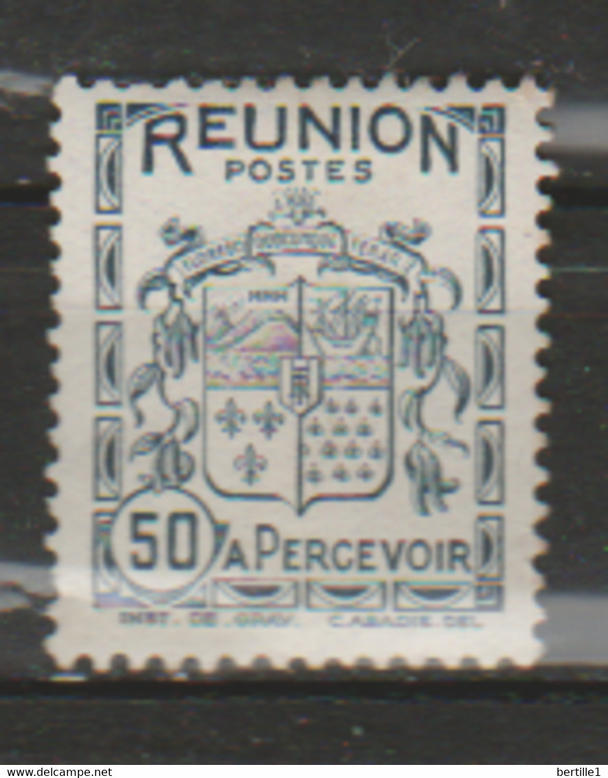 REUNION             N° YVERT  TAXE  21 NEUF SANS CHARNIERES  (NSCH 01/21) - Timbres-taxe