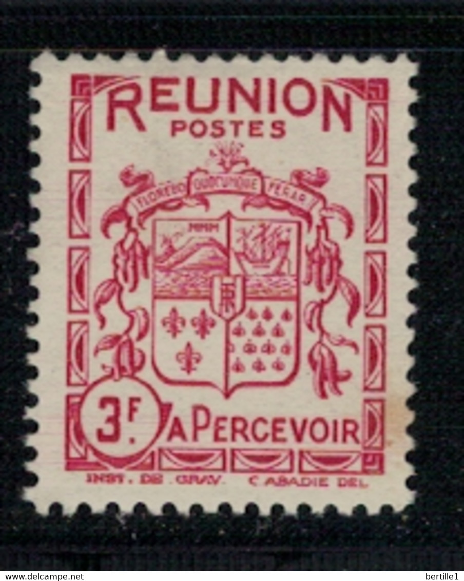 REUNION             N° YVERT  TAXE  25 NEUF SANS CHARNIERES  (NSCH 01/21) - Timbres-taxe