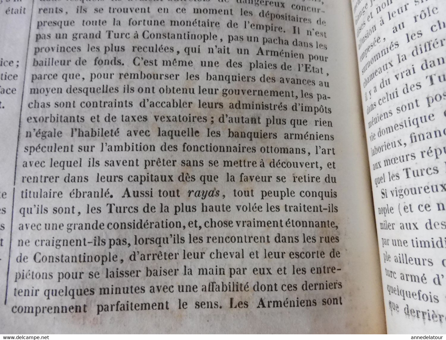 Année 1839: Gravure (pêche en hiver): André (Bruges) sculpteur sur bois; Arméniens de Constantinople et massacres ; etc