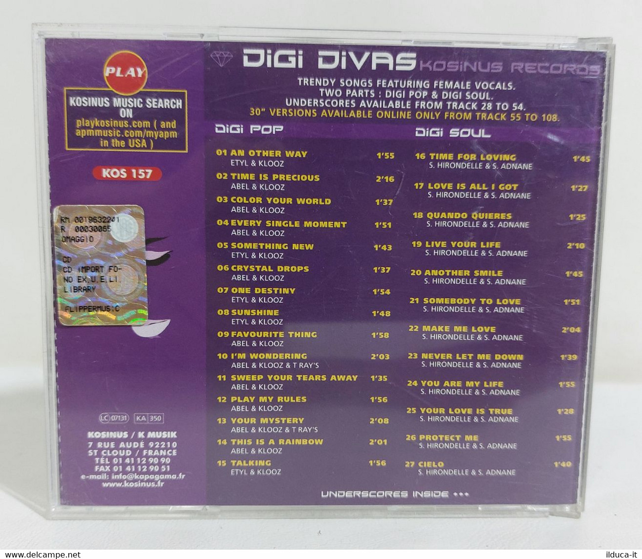 I110407 CD - Digi Divas - Kosinus Records - Dance, Techno En House