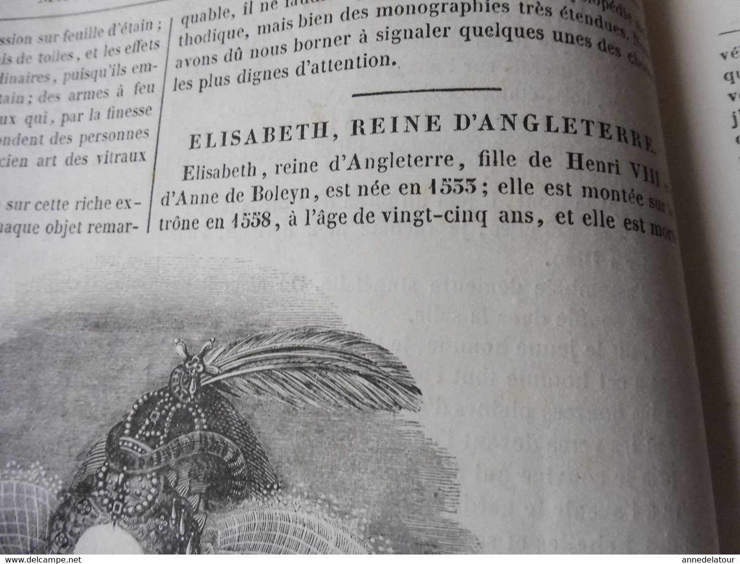 Année 1839:Gravures (Elisabeth d'Angleterre et tombeau,L'Hétitier de Linne et Jean des Echelles);Mongoles de Bakhmout