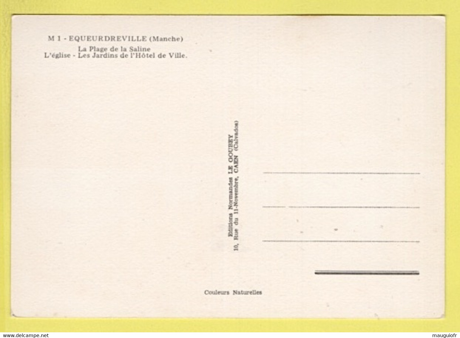 50 MANCHE / EQUEURDREVILLE / DIFFERENTS ASPECTS DE LA COMMUNE / CARTE MULTIVUES - Equeurdreville