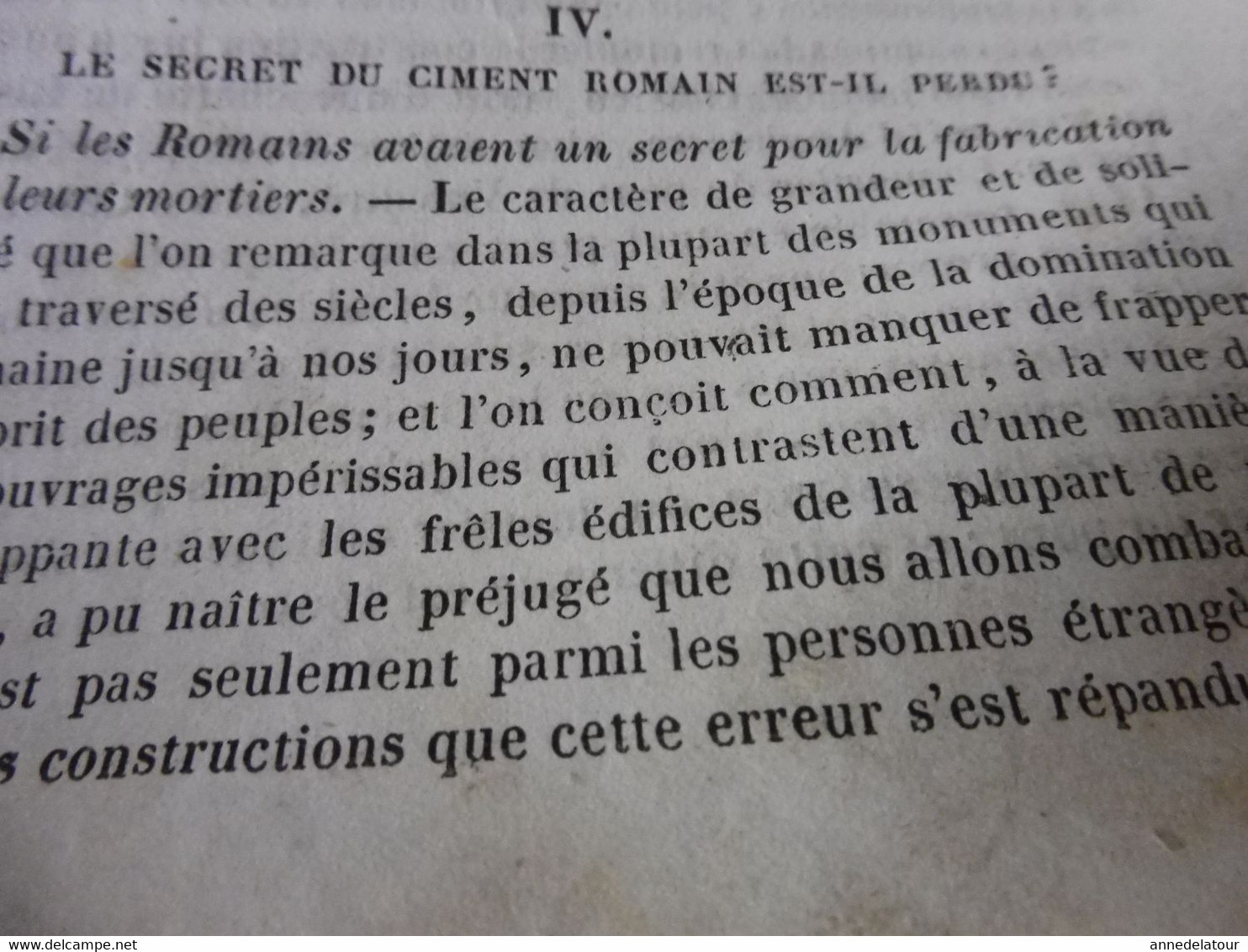 Année 1839:Gravure ( Cathédrale De Séville , Cour Des Orangers);Secret Du Ciment Romain; Pierre Bornale Bretonne; Etc - 1800 - 1849