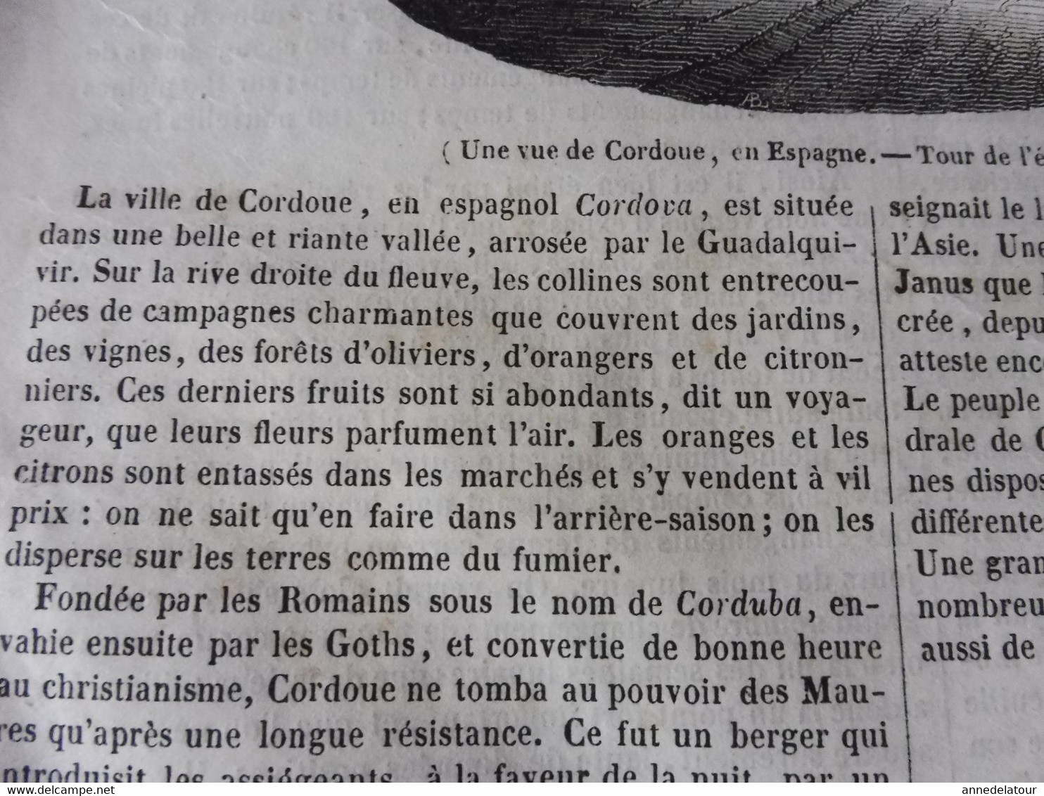 Année 1839: Cordoue ,Espagne; Influence De La Lune Sur Le Temps; Niel Klim Et Le Roi Des Arbres; Olivier De Serres; Etc - 1800 - 1849