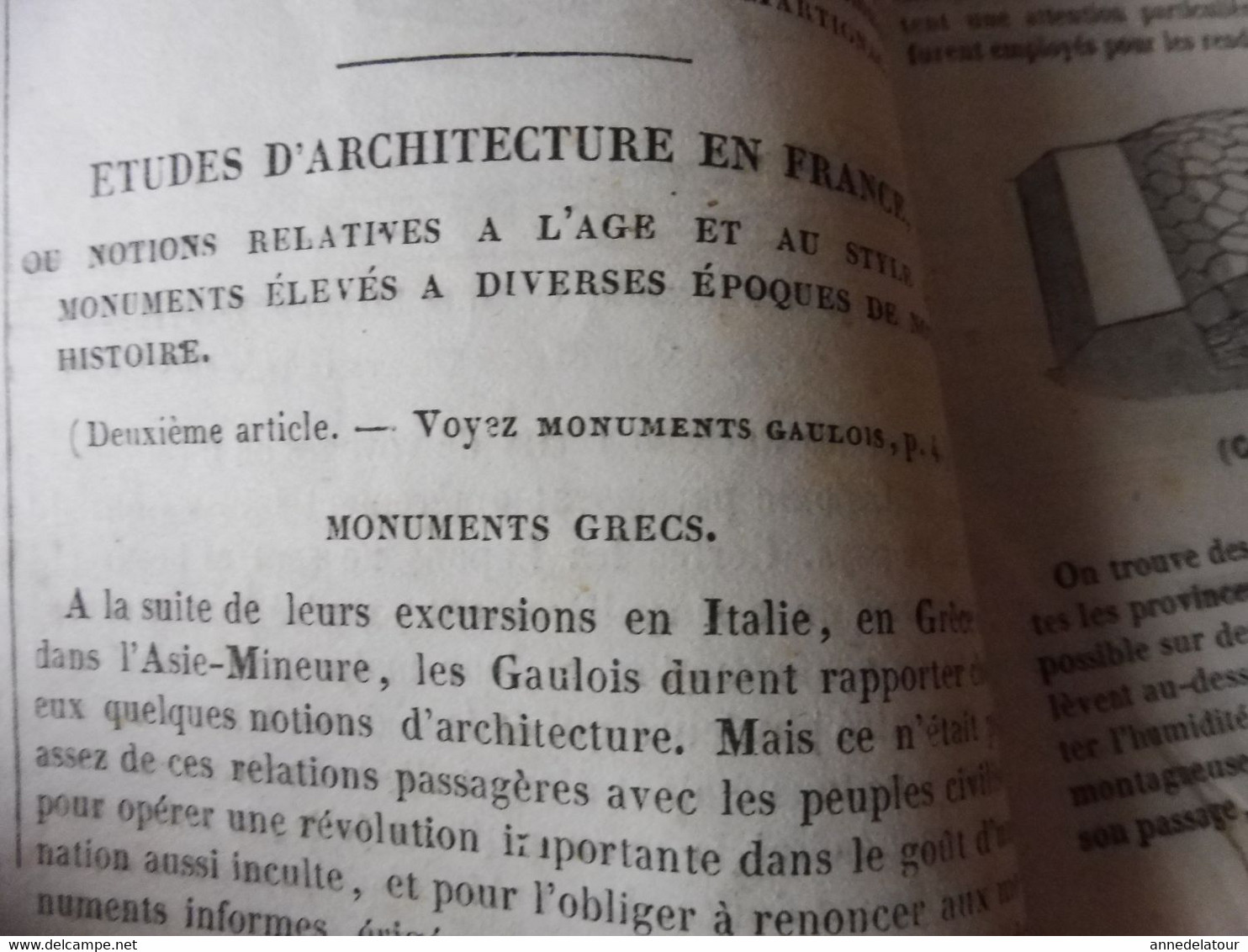 Année 1839: Norvège, Norway (Andreas Henrickson et Marit Martens Datter; Monuments romains (Autun, Saintes, Nîmes,etc);