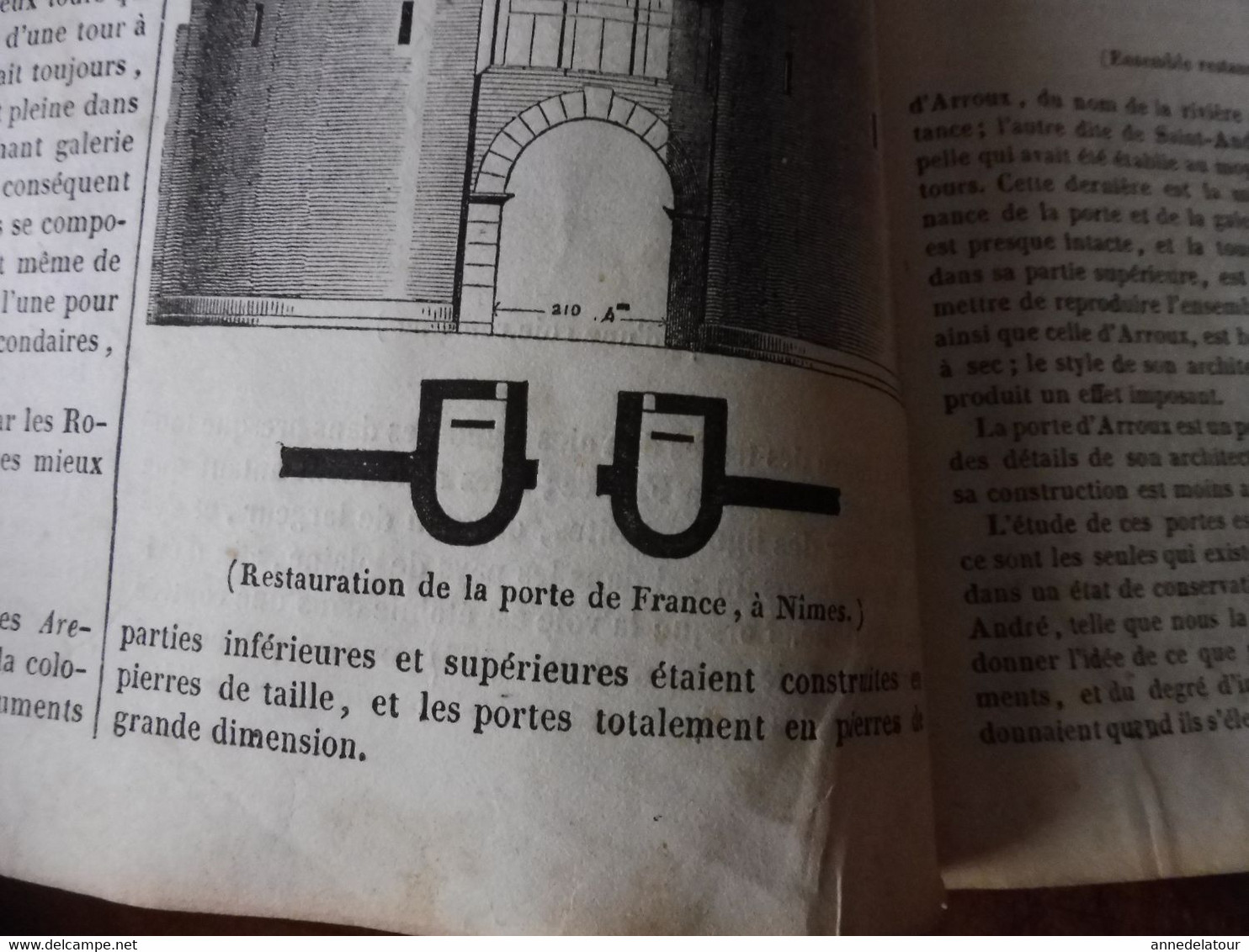 Année 1839: Norvège, Norway (Andreas Henrickson et Marit Martens Datter; Monuments romains (Autun, Saintes, Nîmes,etc);