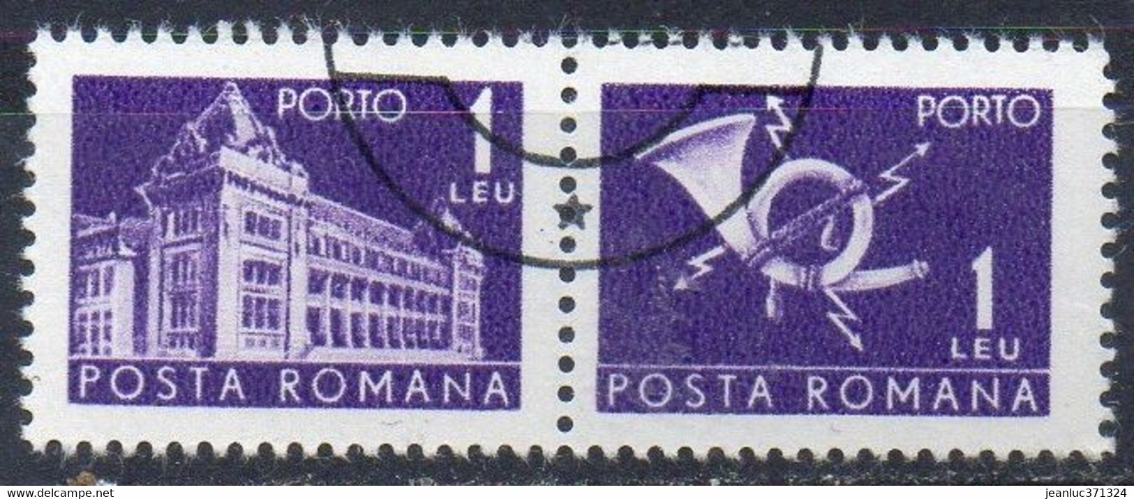 ROUMANIE N° TAXE 132 O Y&T 1957 Hotel Des Postes Et Cor - Strafport