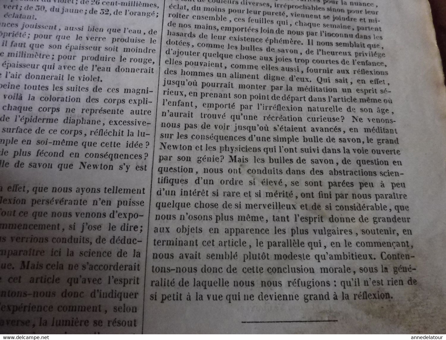 Année 1839:Gravure (Les Bulles De Savon);Monuments Gaulois (Haute Borne,Crolech, Ardeven,Bayeux,etc ); Soucy (Sens); Etc - 1800 - 1849