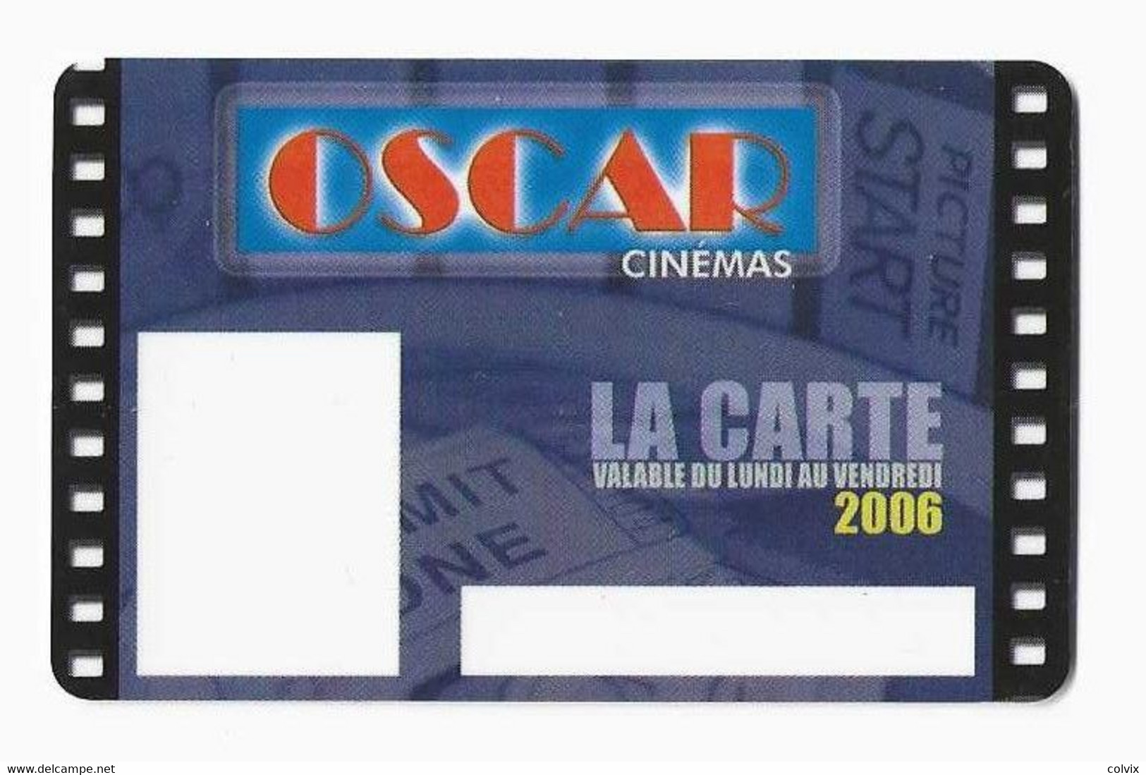 FRANCE CARTE CINEMA OSCAR - Entradas De Cine