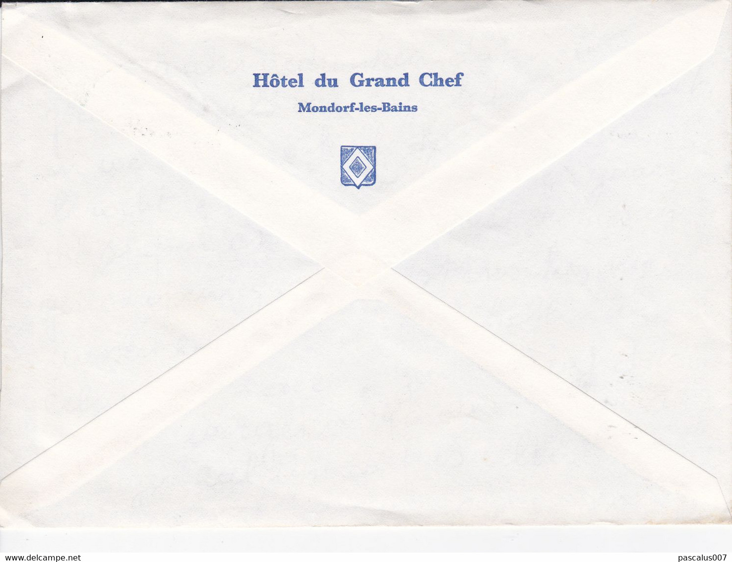 B01-404 Enveloppe Hôtel Grand Chef Famille Gucht Schoofs 10-8-1976 4 Mondorf Les Bains - Lettres & Documents