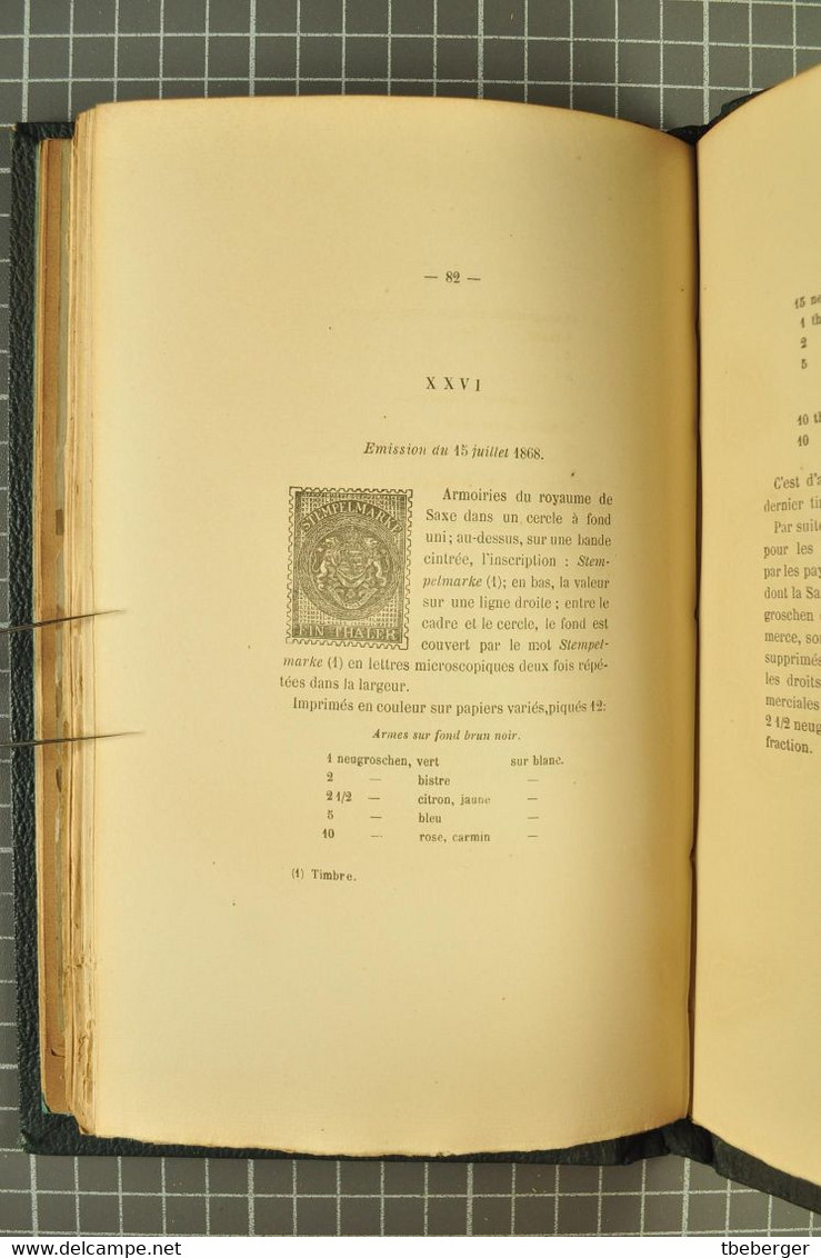 Moens, J.B, 1879; Les Timbres De Saxe Die Briefmarken Von Sachsen (316a) - Manuali