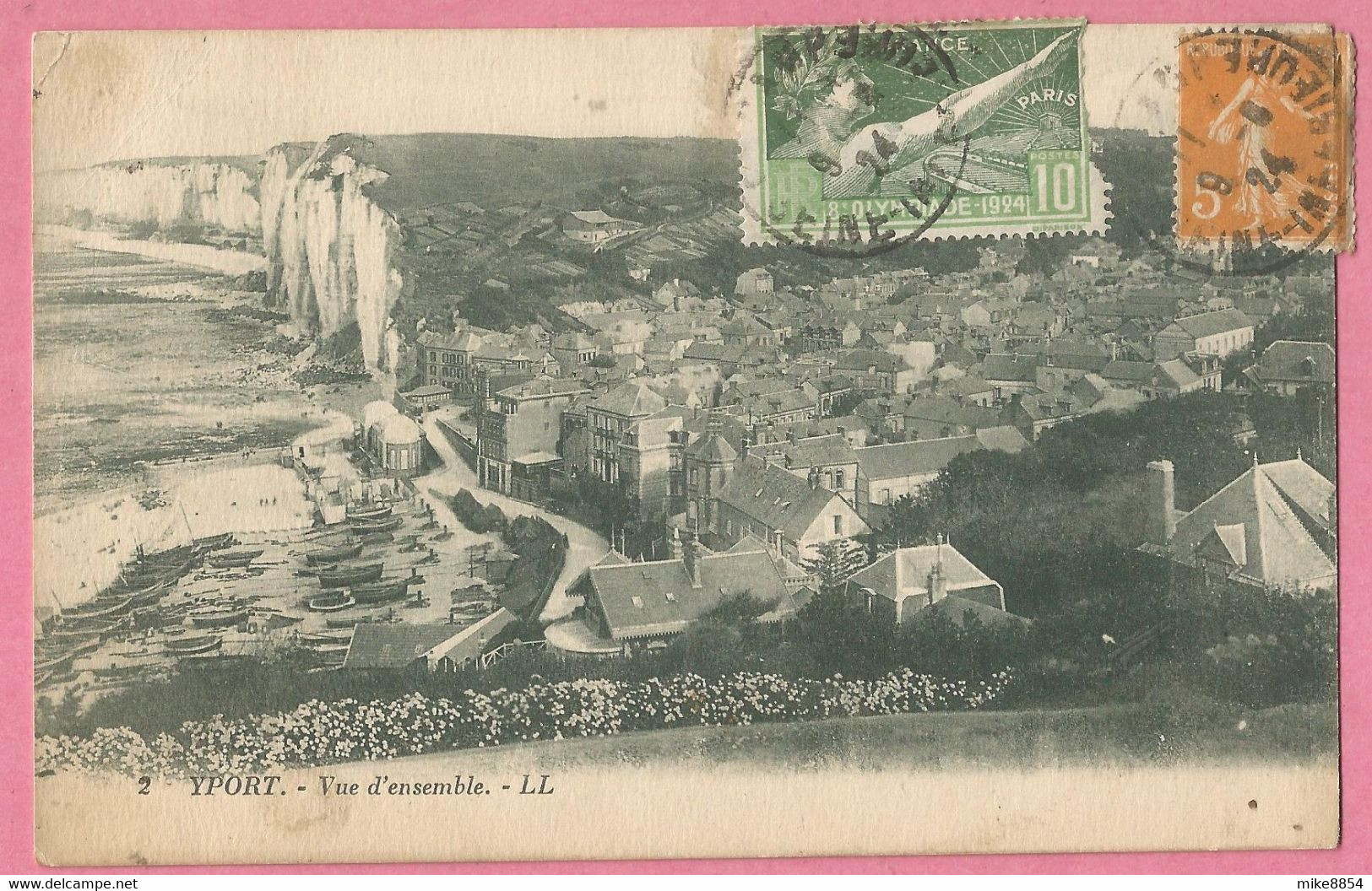 HA0379   CPA  YPORT  (Seine Inférieure) Vue D'ensemble - Timbre-Poste 8è OLYMPIADE PARIS 1924  +++ - Yport