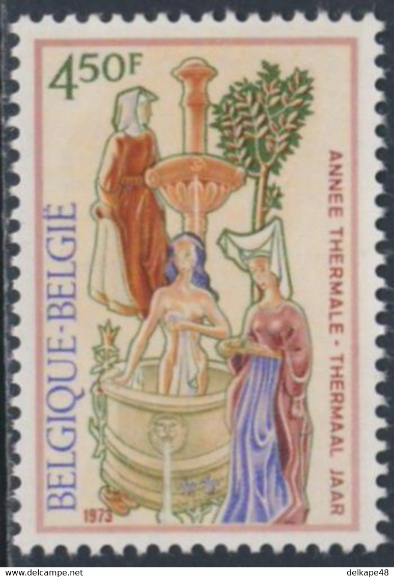 Belgie Belgique Belgium 1973 Mi 1736 YT 1675 SG 2319 ** "Woman Bathing"fresco By Lemaire - Thermal Treatment Year - Hydrotherapy