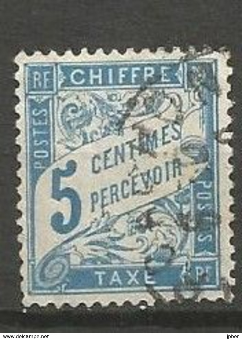 France - Timbres-Taxe - N° 28 - 5 C. Bleu - Obl. ARCACHON (Gironde) - 1859-1959 Used