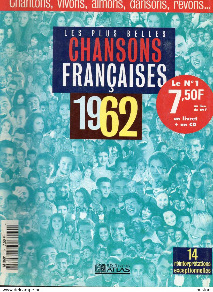 1962 - LES PLUS BELLES CHANSONS FRANCAISES - Johnny, Sylvie, Brel, Cloclo - Muziek