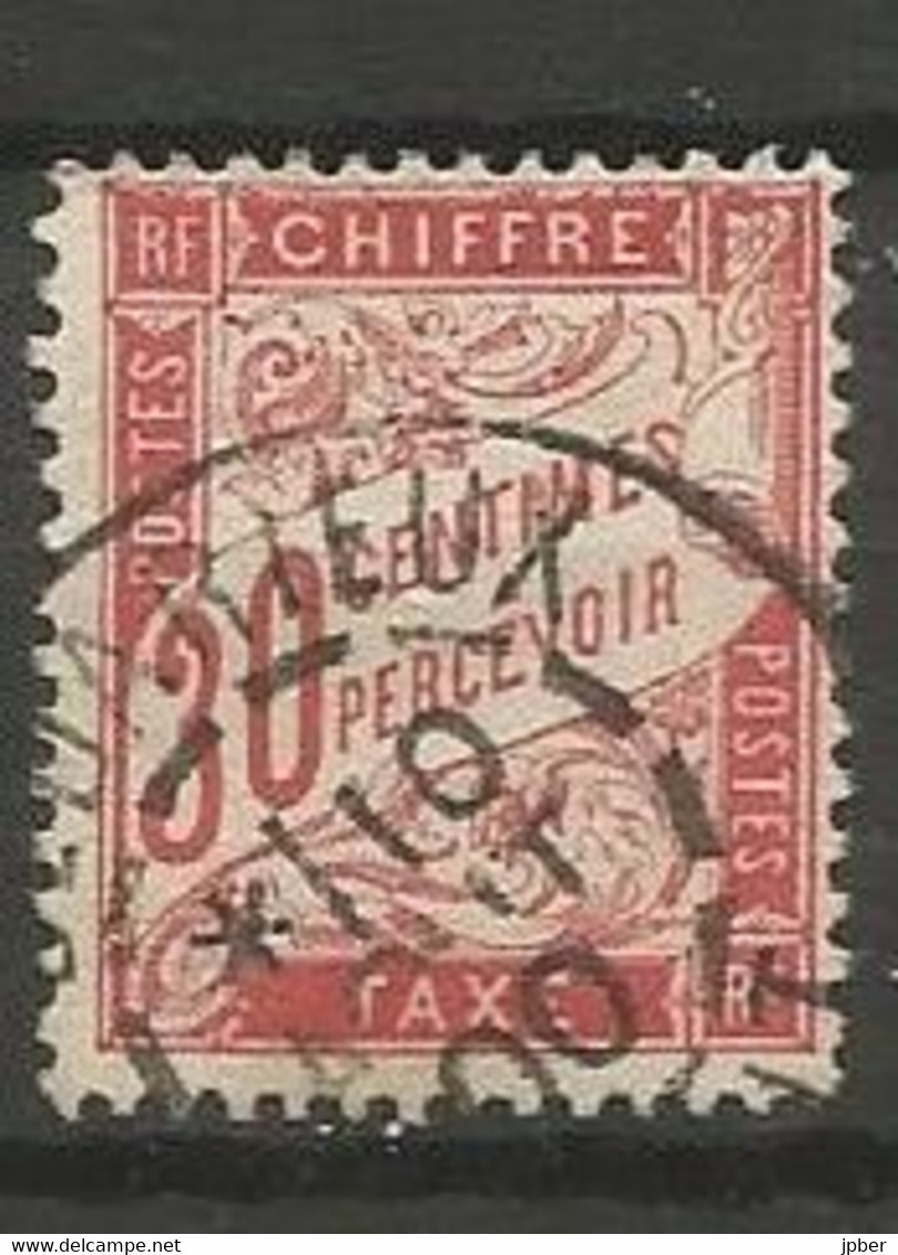 France - Timbres-Taxe - N° 33 Rouge-carminé - Obl. BEDARIEUX (Hérault) - 1859-1959 Used