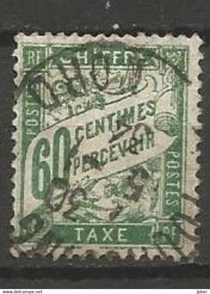 France - Timbres-Taxe - N° 38 - 60c. Vert - Obl. TOURCOING (Nord) - 1859-1959 Used