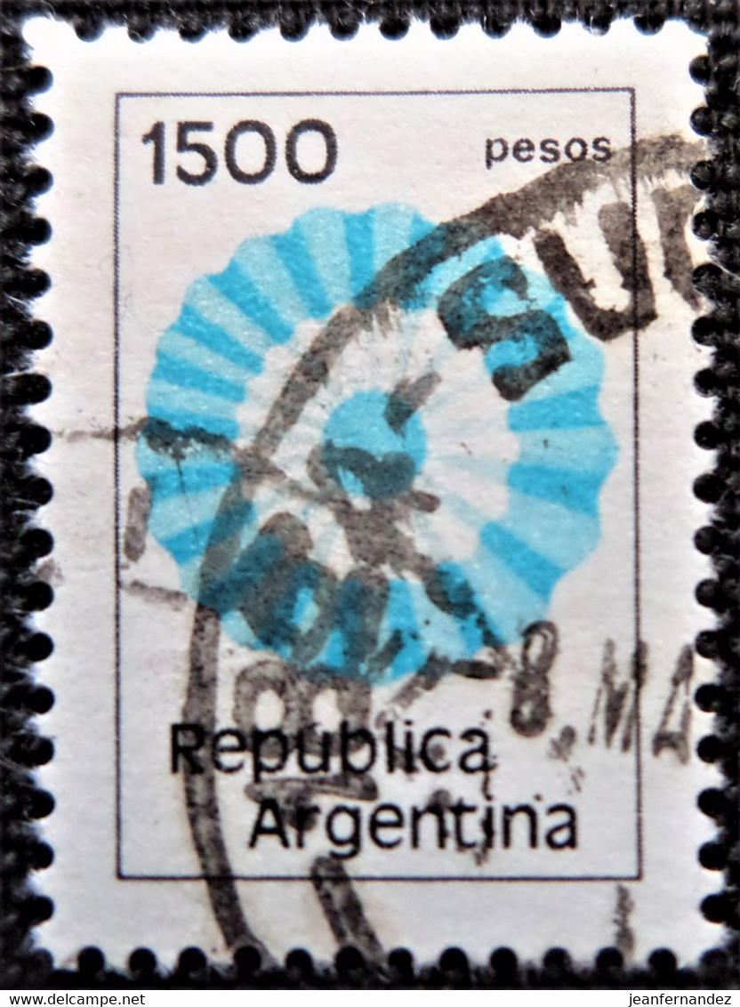 Timbre D'Argentine 1981 Rosette  Stampworld N° 1565 - Gebraucht