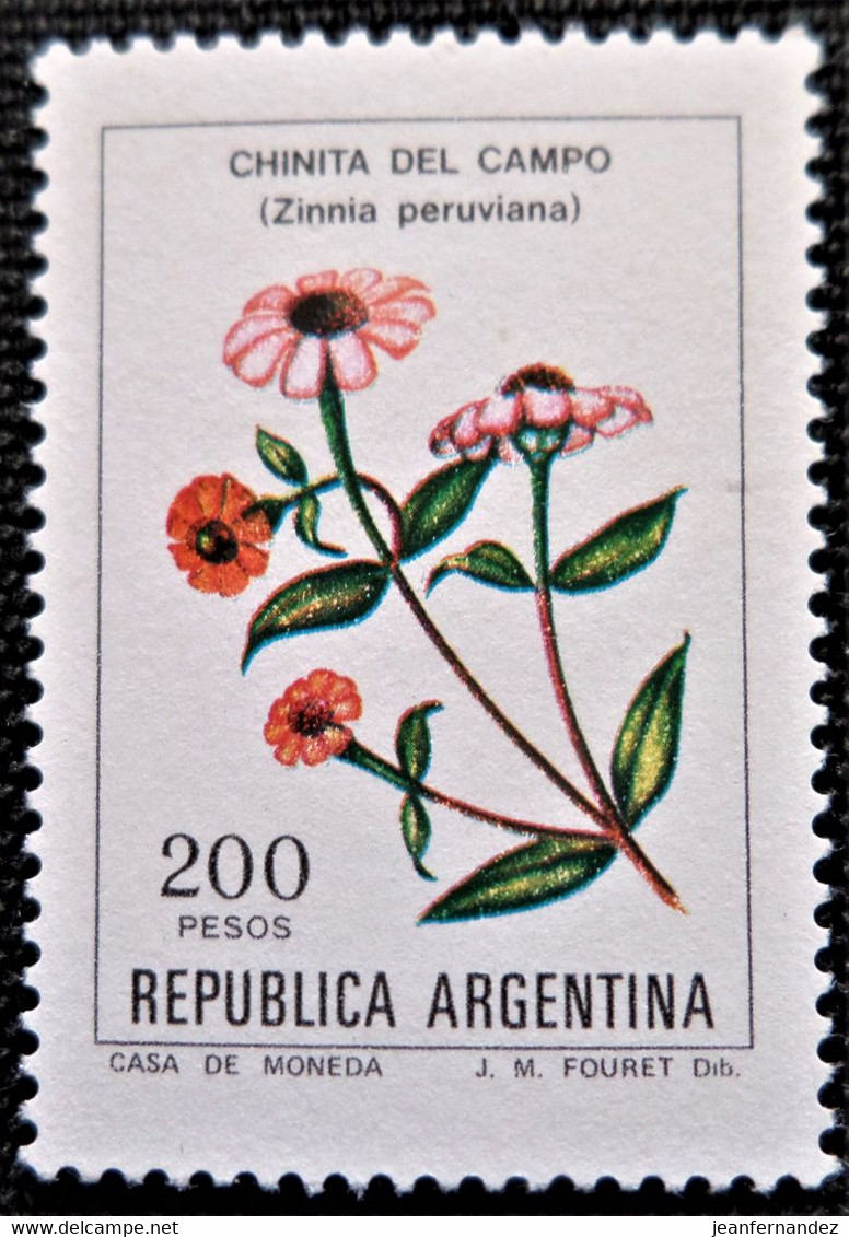 Timbre D'Argentine 1982 Flowers  Stampworld N° 1582 - Oblitérés