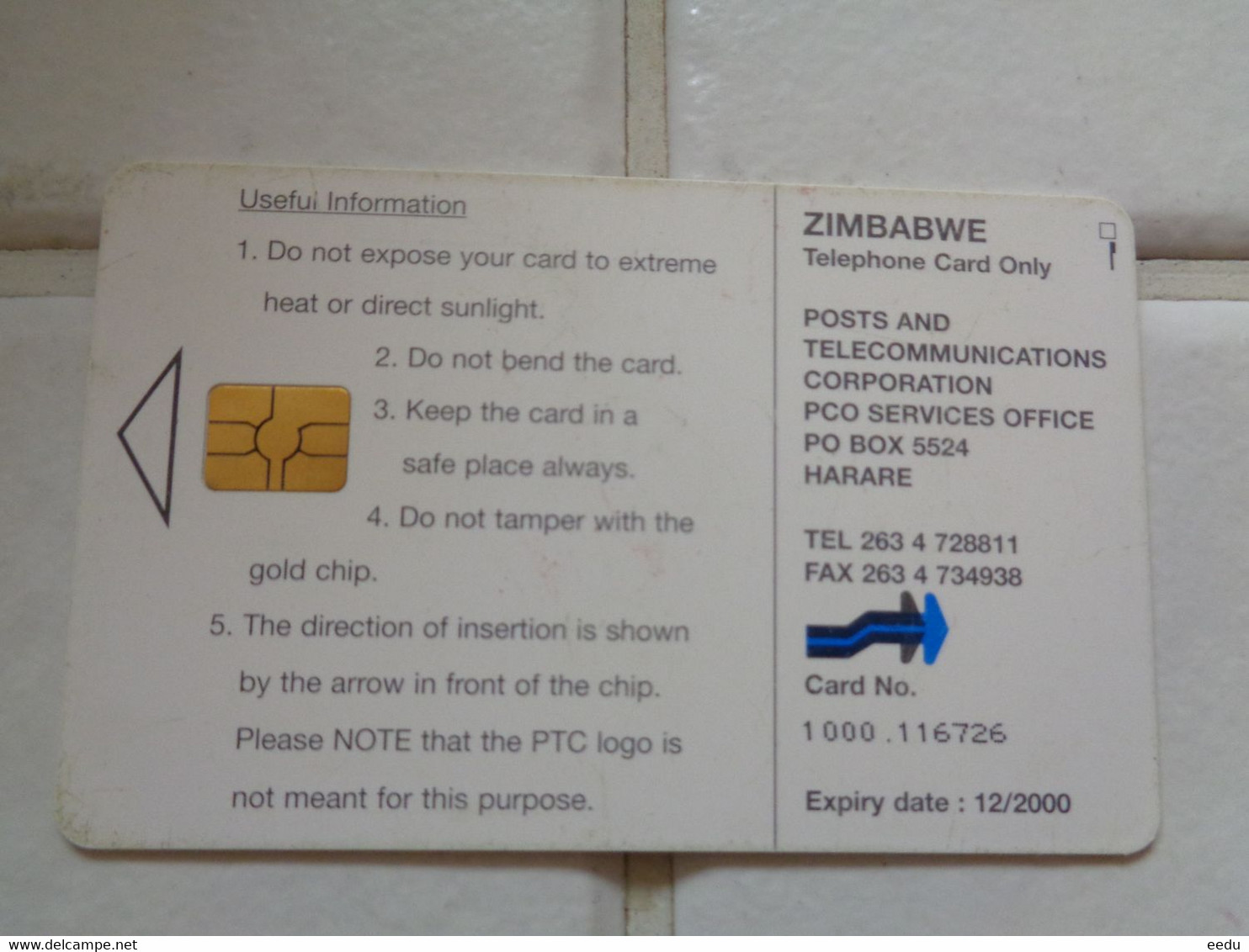 Zimbabwe Phonecard - Zimbabwe