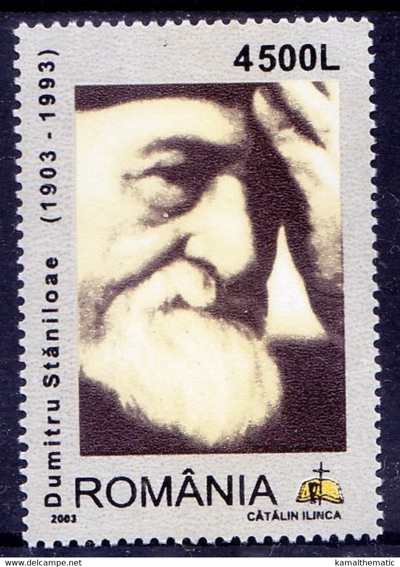 Romania 2003 MNH, Art, Dumitru Staniloae Priest, Theologian Professor, Religion - Theologians