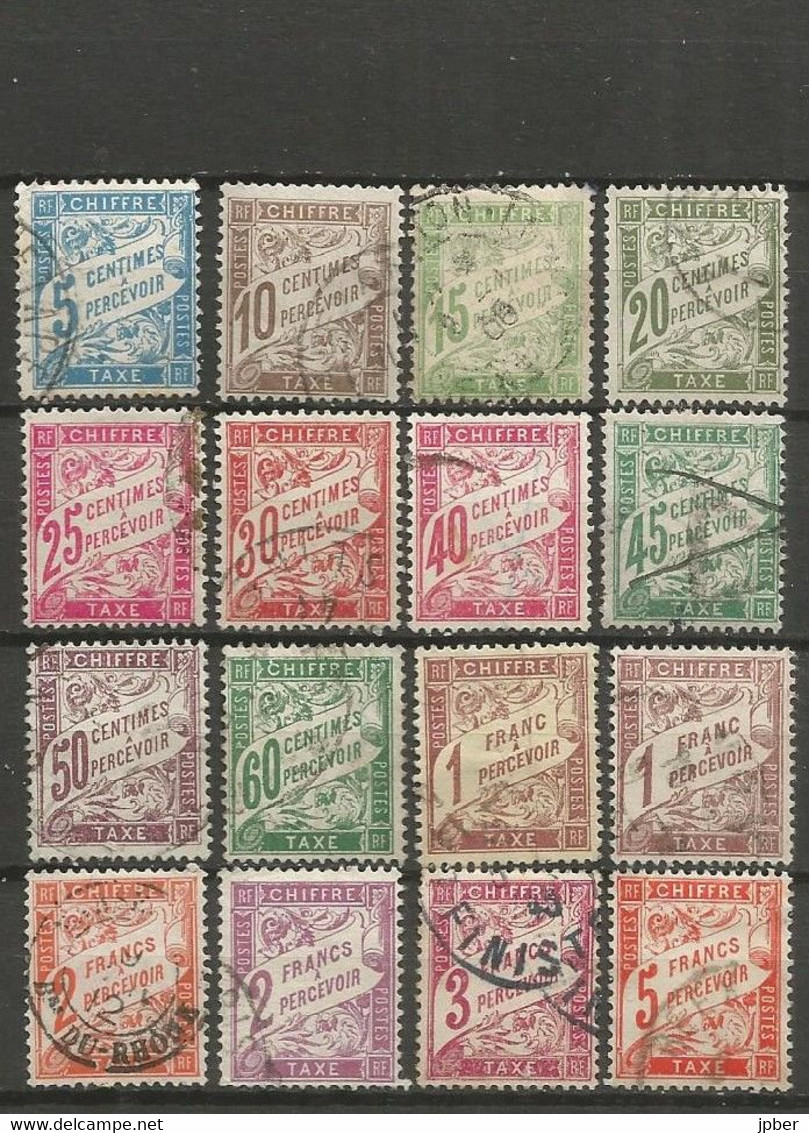 France - Timbres-Taxe - Entre N° 28 Et 42A + 66 Obl. - 1859-1959 Used