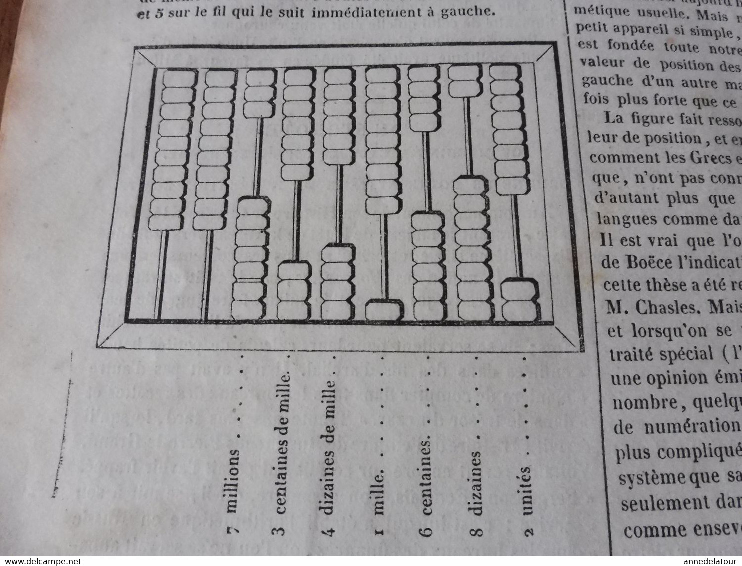 Année 1839: Une place de Vicence en Italie; Tombeau de Sixte IV à St- Pierre de Rome; Intelligence chez les animaux; Etc