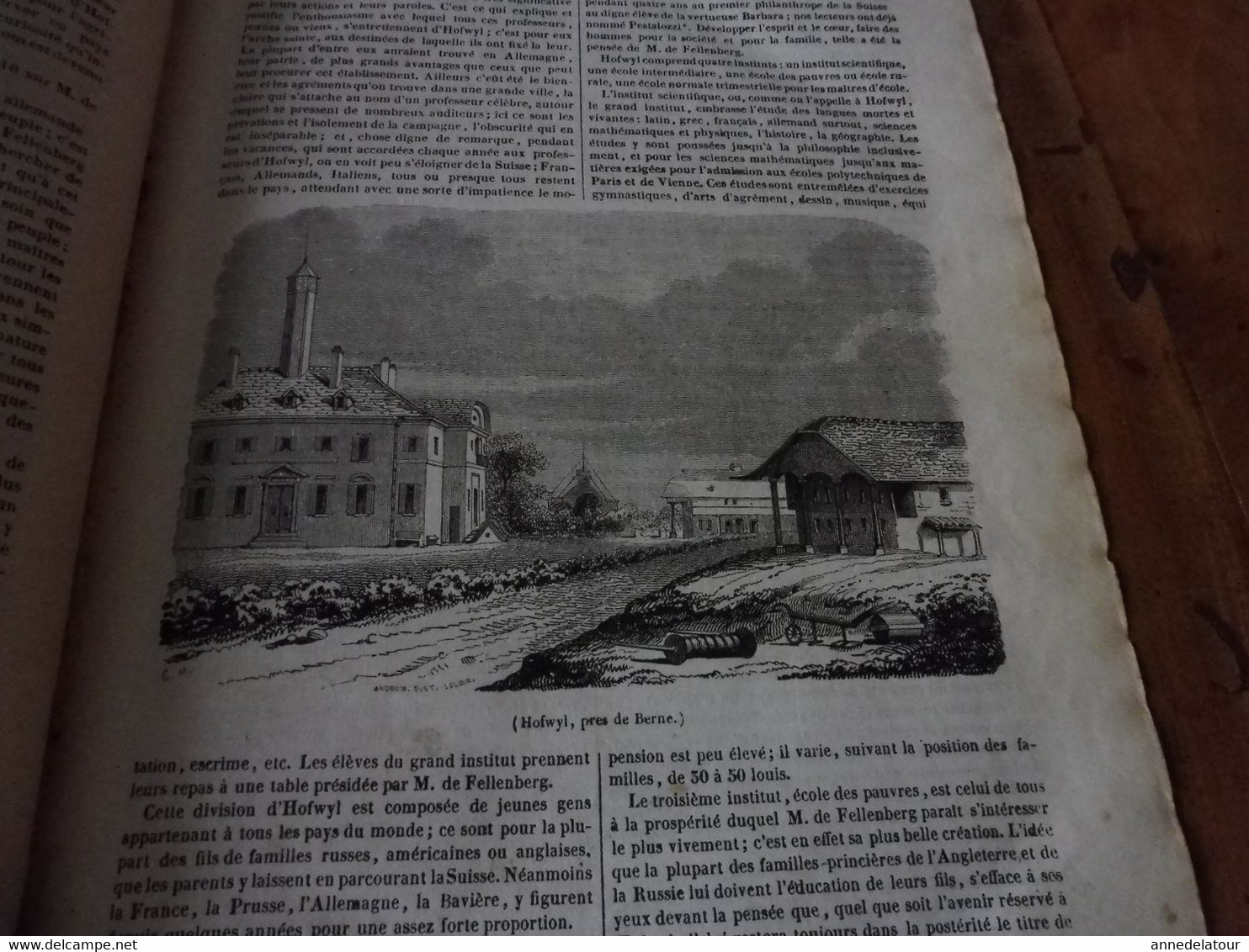 Année 1839: Hofwyl , Suisse ; Temple D' Adjmir (India); Kosaks ,Cosaques Du Don ; Notre Dame De Paris (bas-reliefs); Etc - 1800 - 1849