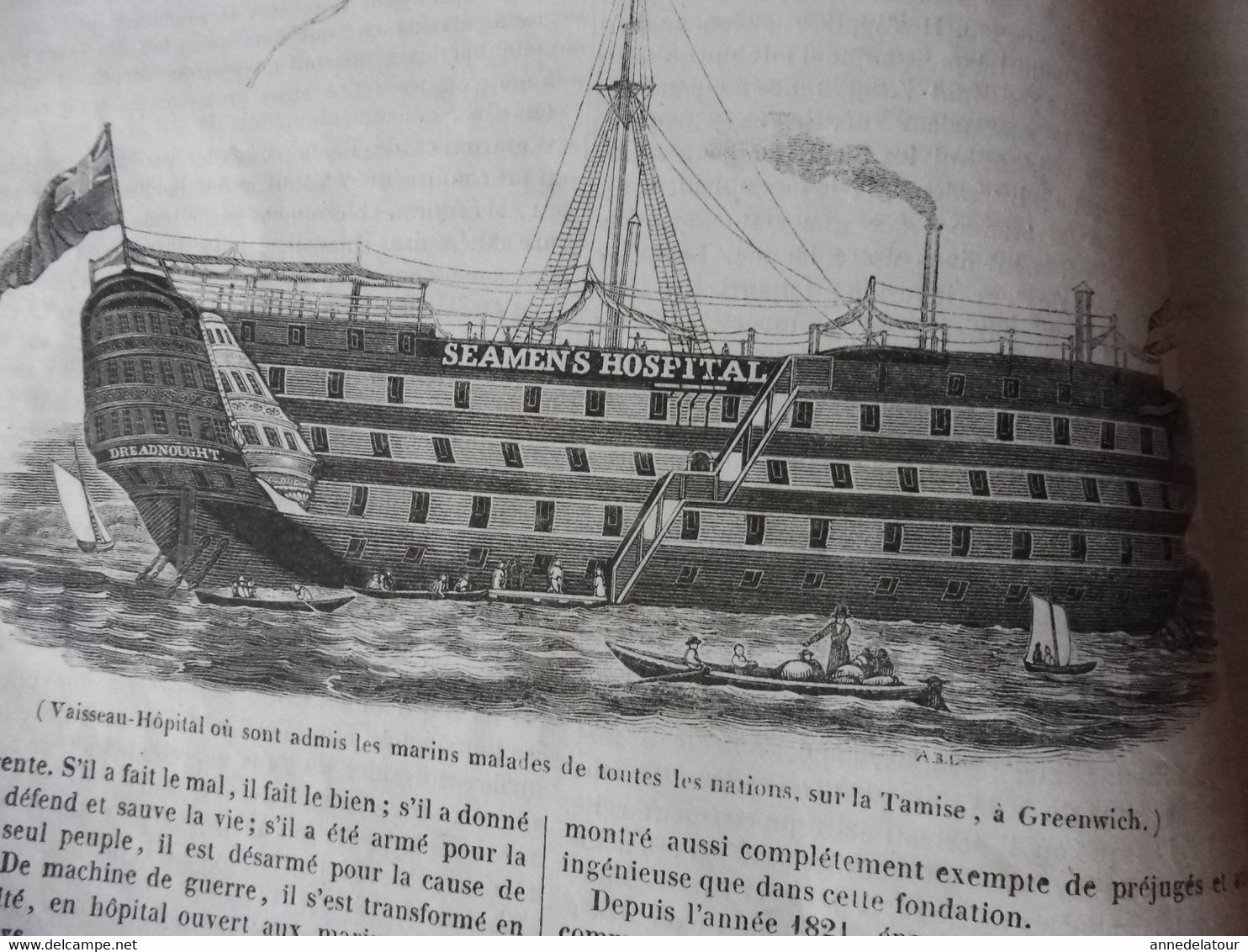 Année 1839: Le Vautour Barbu; SEAMEN'S HOSPITAL à Greewich ; Cologne; La Côte Orientale Du Spitzberg ; Etc - 1800 - 1849