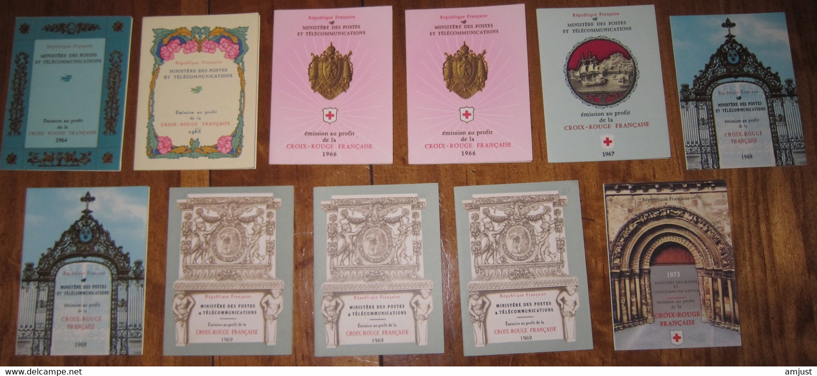 France // Carnets Croix-Rouge // Lot De 11 Carnets Croix-Rouge Neufs ** MNH - Red Cross