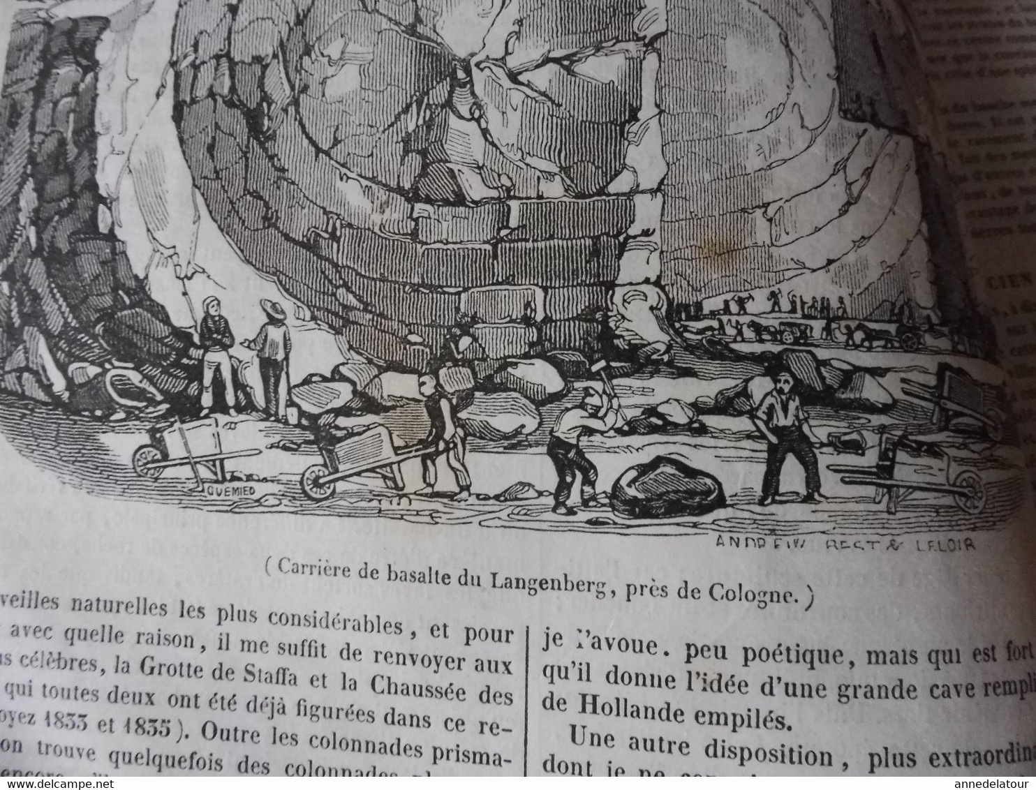 Année 1839: Statue de La Liberté à Notre-Dame de Chartres; Château de Coutras (Gironde); Les derviches tourneurs ; Etc