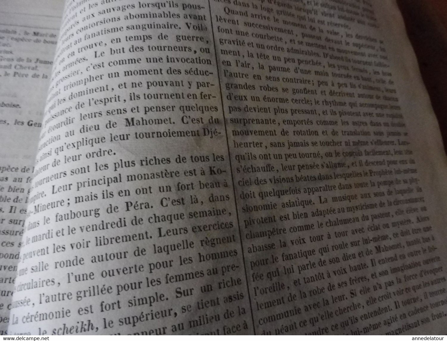 Année 1839: Statue de La Liberté à Notre-Dame de Chartres; Château de Coutras (Gironde); Les derviches tourneurs ; Etc