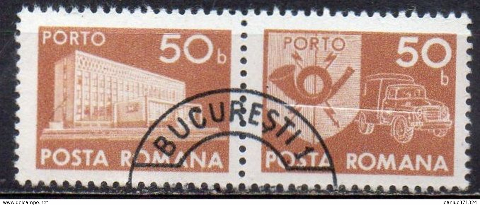 ROUMANIE N° TAXE 137 O Y&T 1974 Symboles Postaux - Postage Due