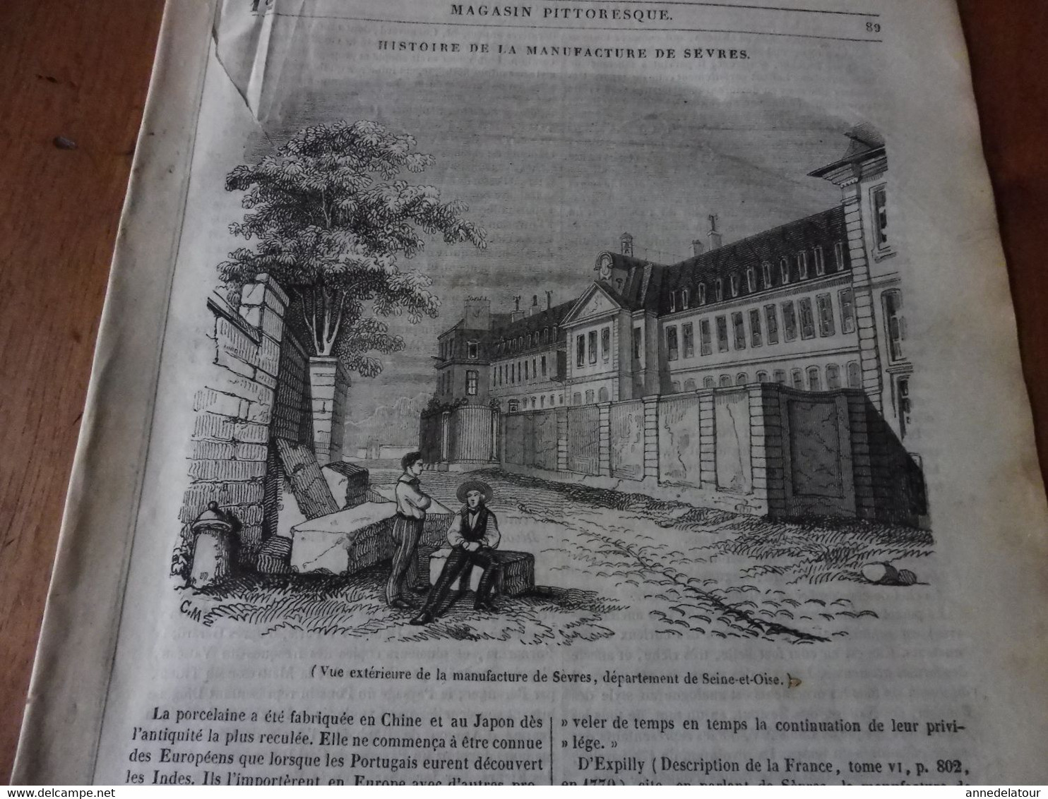 Année 1839: Manufacture De Sèvres Et Descriptions Des Poteries; Recette Infaillible Contre L'irrésolution ; Etc - 1800 - 1849