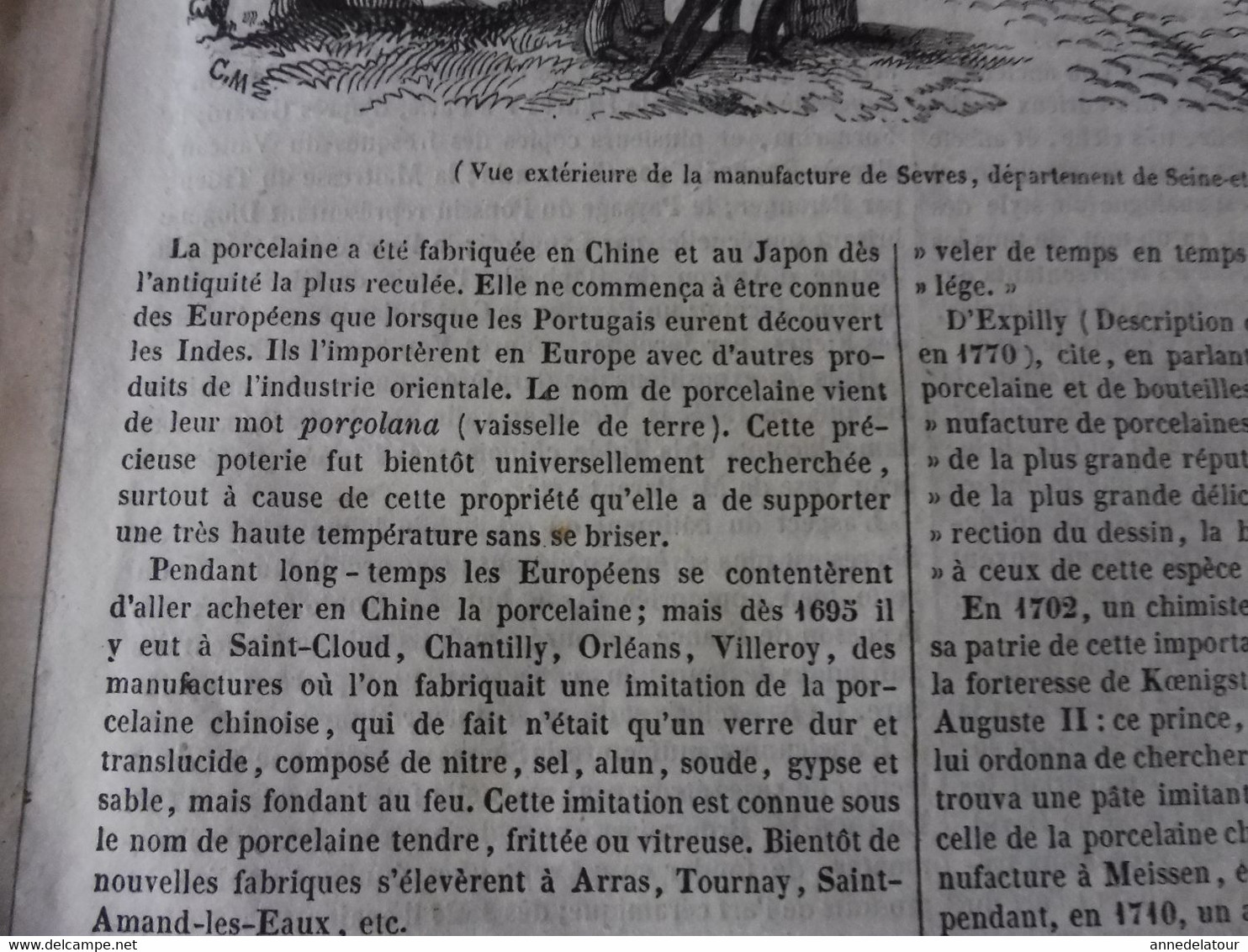 Année 1839: Manufacture De Sèvres Et Descriptions Des Poteries; Recette Infaillible Contre L'irrésolution ; Etc - 1800 - 1849