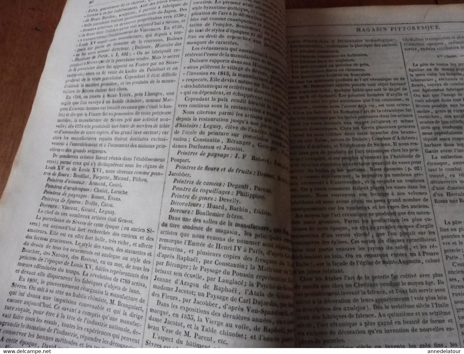 Année 1839: Manufacture De Sèvres Et Descriptions Des Poteries; Recette Infaillible Contre L'irrésolution ; Etc - 1800 - 1849