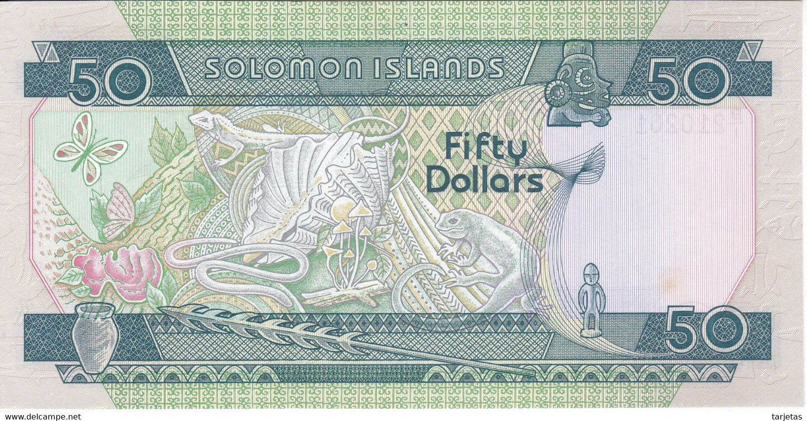 BILLETE DE SALOMON ISLANDS DE 50 DOLLARS DEL AÑO 1986 SIN CIRCULAR (UNC) - Isla Salomon