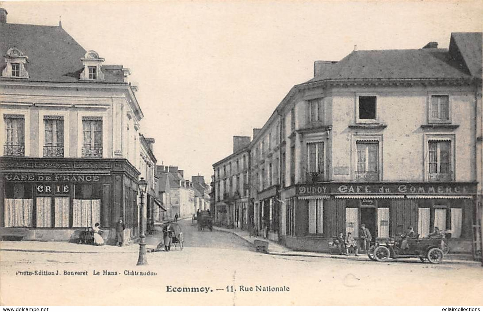 Ecommoy       72         Rue Nationale. Café Du Commerce                (voir Scan) - Ecommoy