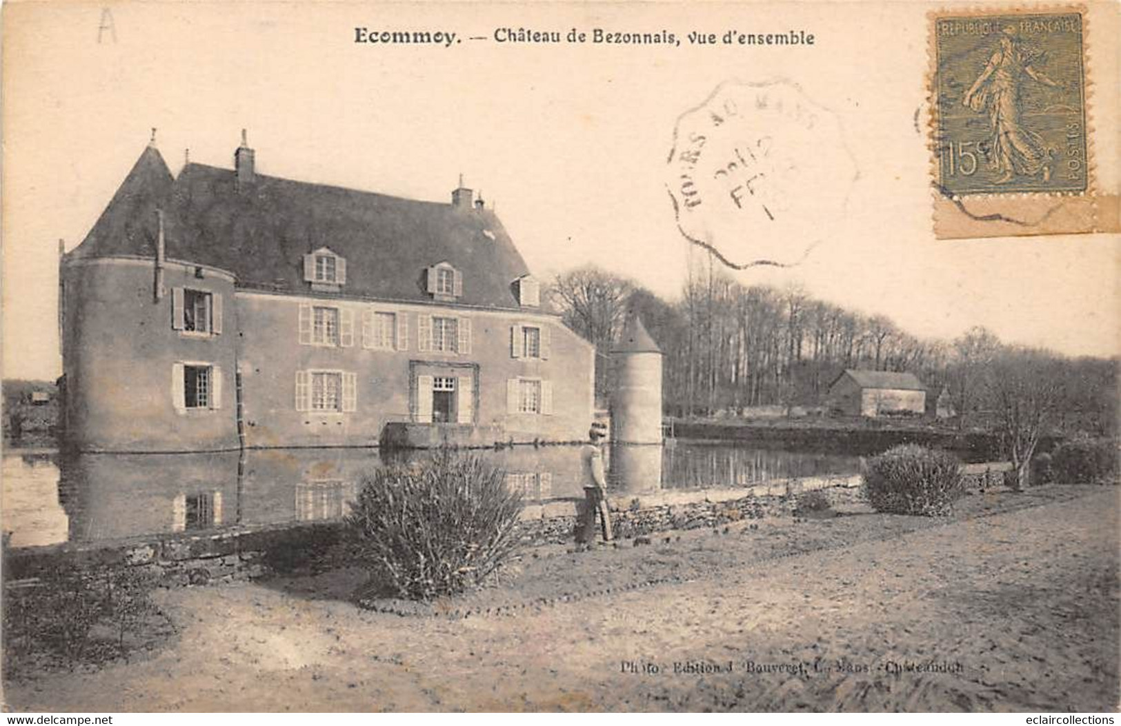 Ecommoy       72         Château De Bezonnais. Vue D'ensemble              (voir Scan) - Ecommoy