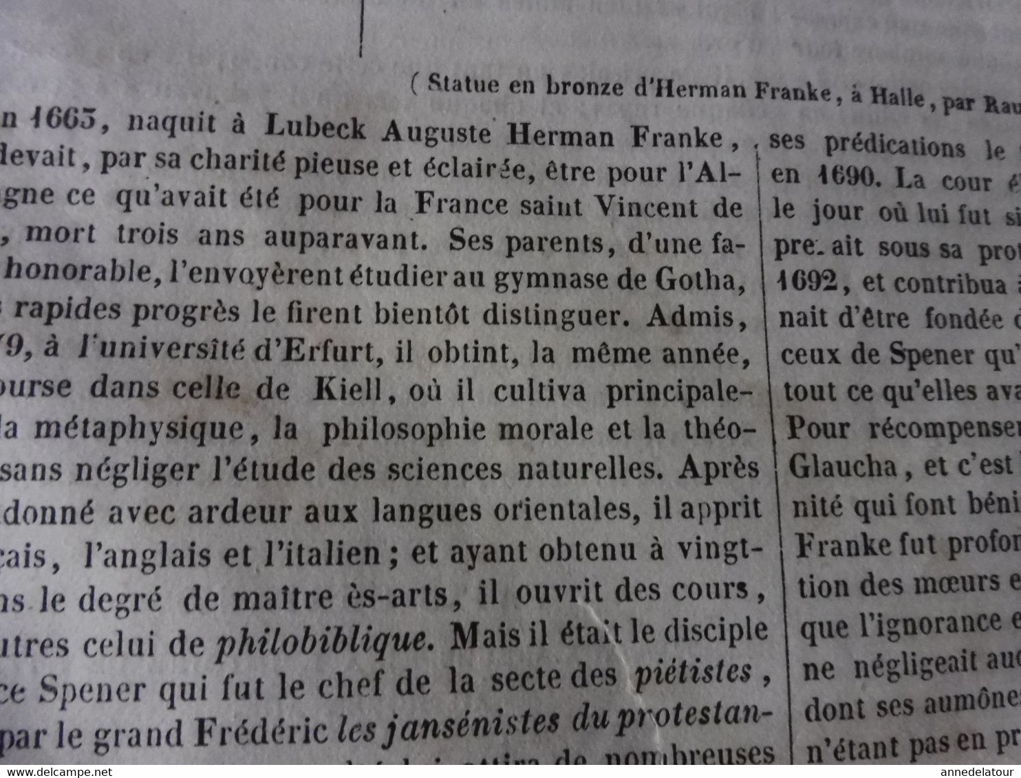 Année 1839: Statue Herman Franke à Halle ;Armée Chinoise; Ste Chapelle De Paris;Fabrication De La Pierre Infernale; Etc - 1800 - 1849