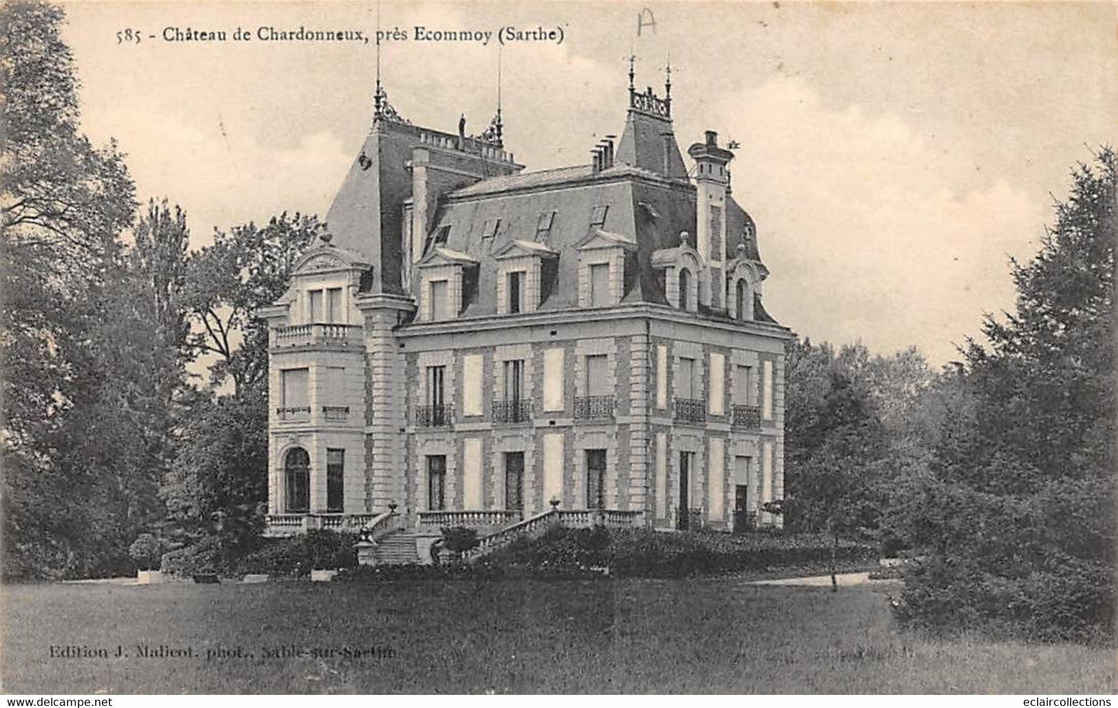 Ecommoy       72        Château De Chardonneux     N° 585         (voir Scan) - Ecommoy