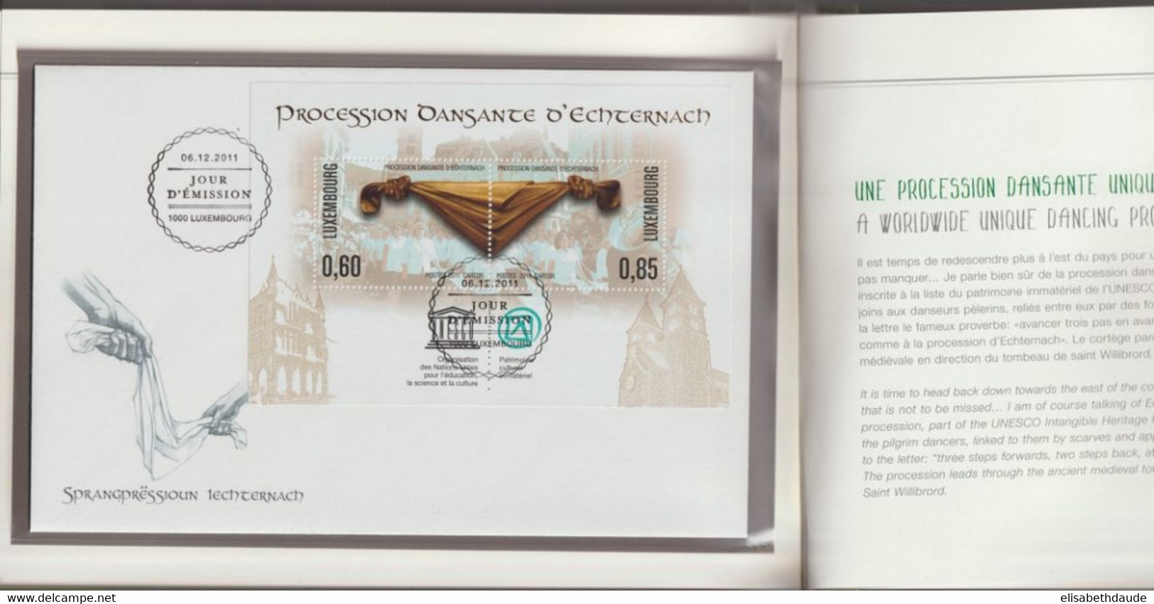 LUXEMBOURG - LIVRE RELIE ! 32 PAGES "VOYAGE PHILATELIQUE" OFFERT AU 25° CONGRES UPU ! à DOHA (QATAR) - SCANS = EXTRAIT - Unused Stamps